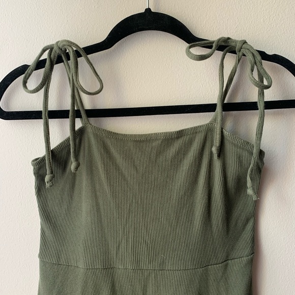 TIE SHOULDER NASTY GAL MINI DRESS SKATER DRESS - Picture 2 of 3